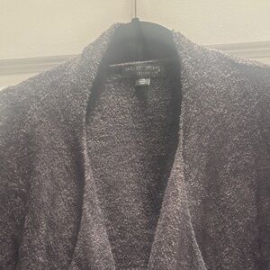 Barefoot Dreams Charcoal Knit Cardigan Loungewear